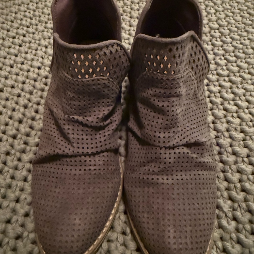 Grey Suede Ankle Boots